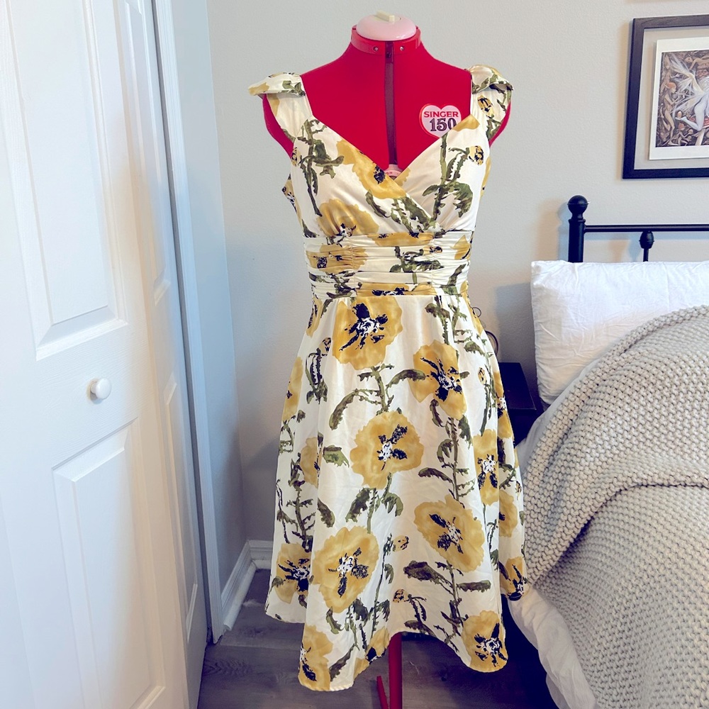 Silk Floral Dress